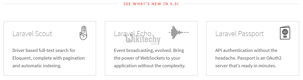 Laravel Version 5.3 features